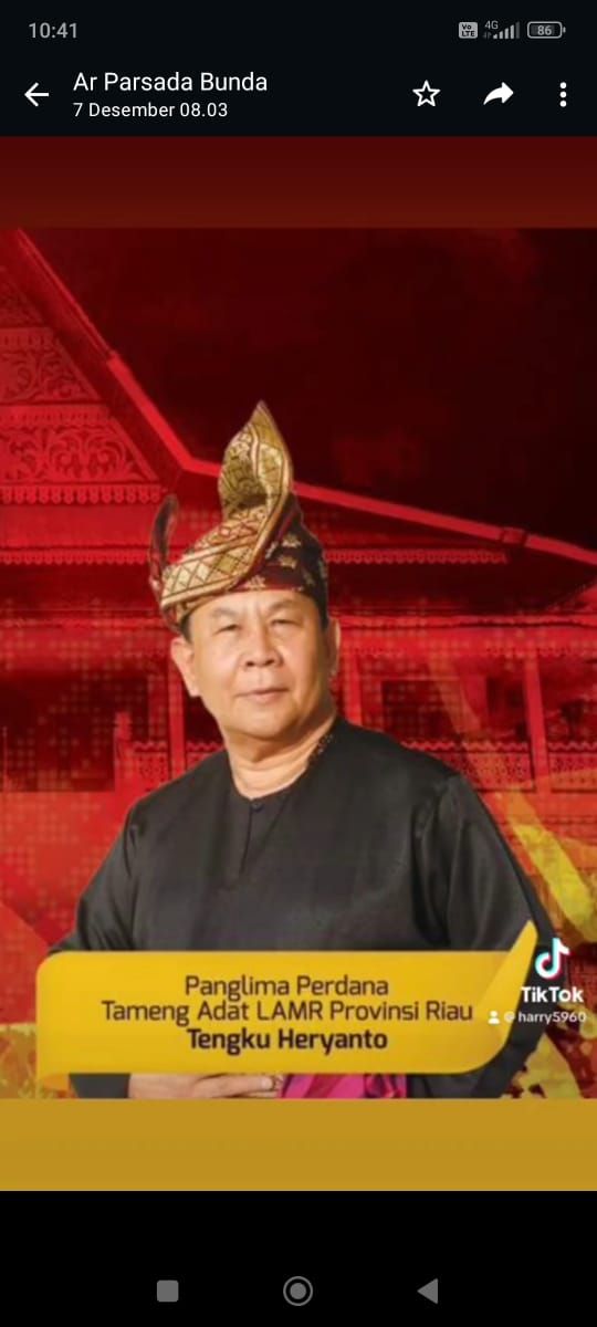 Tameng Adat LAMR Provinsi Riau Sesalkan Sikap Tidak Beradap PT. SIR