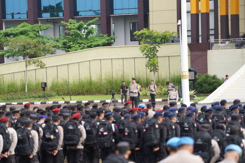 Apel Penerimaan Personel BKO Pasca PAM TPS Pemilu 2024, Kapolda Riau Apresiasi Dedikasi Personel