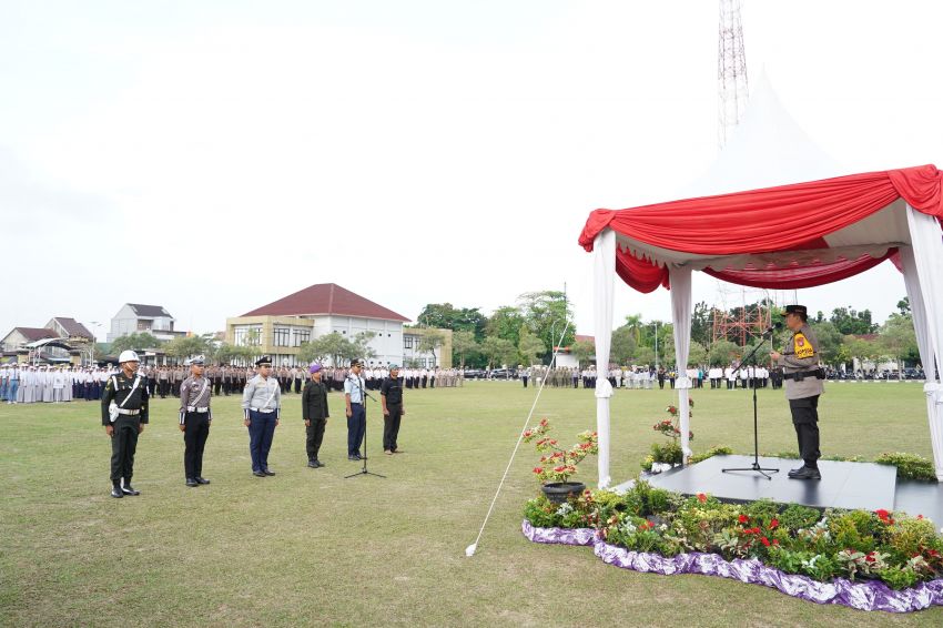 Polda Riau Gelar Apel Operasi Keselamatan Lancang Kuning 2024 dan Pencanangan Aksi Keselamatan Jalan