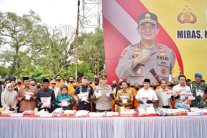 Operasi KRYD Polda Riau Memusnahkan Puluhan Ribu Barang Bukti dan Memastikan Situasi Kondusif