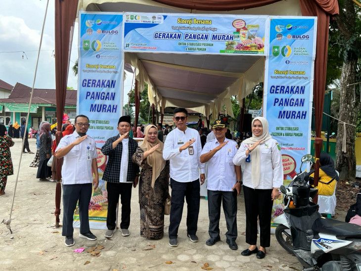Mewakili Pj Bupati Kampar, Kepala Dinas Ketahanan Pangan Kabupaten Kampar Muhammad Hadiri Gerakan Pangan Murah Pemerintah Provinsi Riau