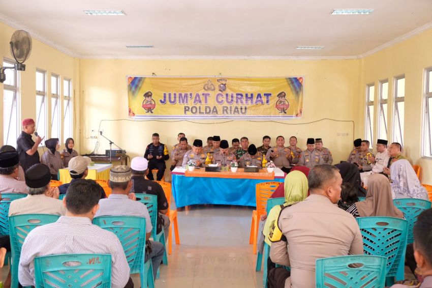 Polda Riau Kembali Menggelar Jumat Curhat Jelang Bulan Suci Ramadhan