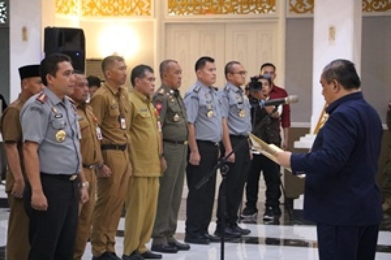 Kanwil Kemenkumham Riau Ikuti Pengukuhan Gugus Tugas Daerah Bisnis dan HAM Provinsi Riau