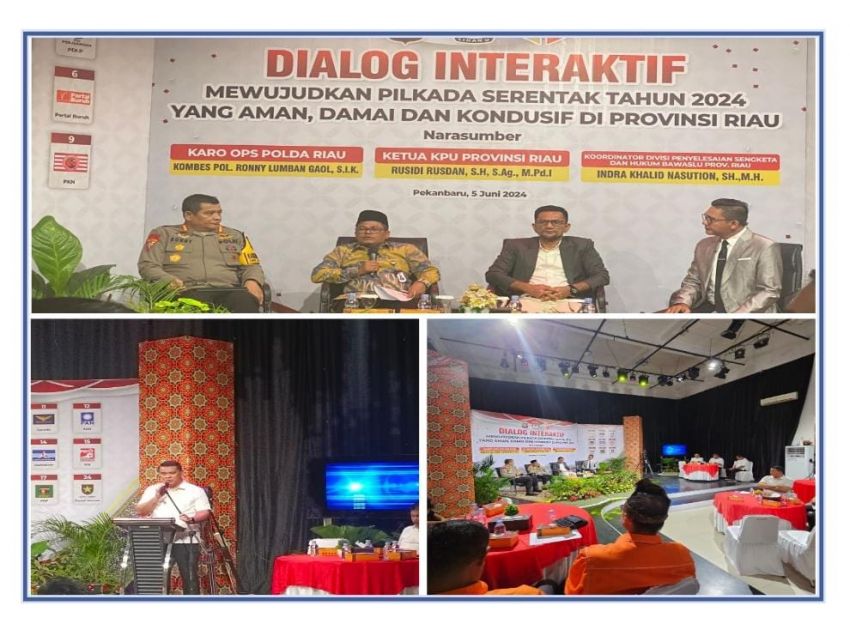 Bangun Sinergitas Jelang Pilkada Serentak 2024, Direktorat Intelkam Polda Riau Adakan Dialog Interaktif