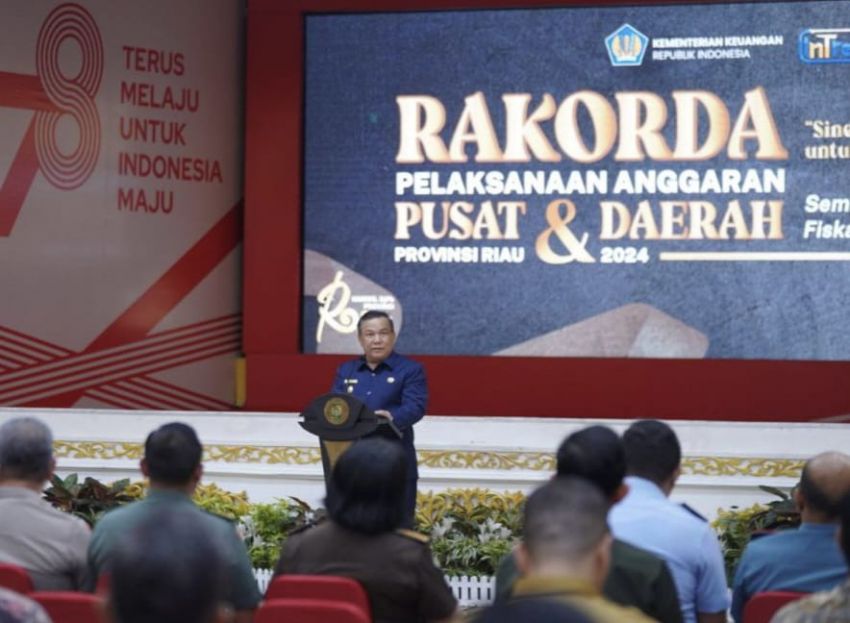 Pj Gubernur Riau Buka Rakorda Pelaksanaan Anggaran Pusat dan Daerah Provinsi Riau Tahun 2024