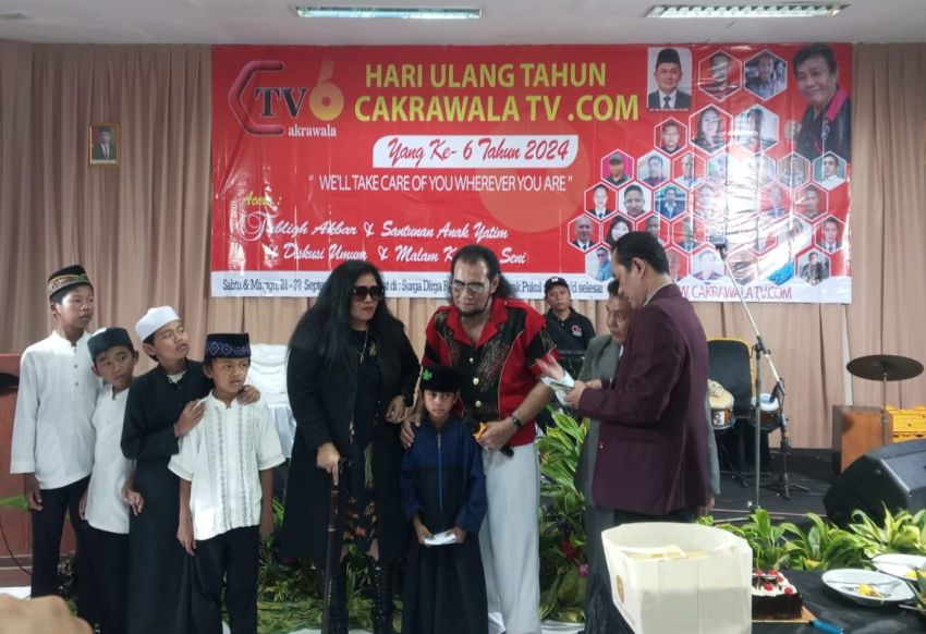 Ketua Presidium FPII dan Dewas DPI Hadiri HUT Ke-6 Media Cakrawala TV di Puncak Cisarua Bogor