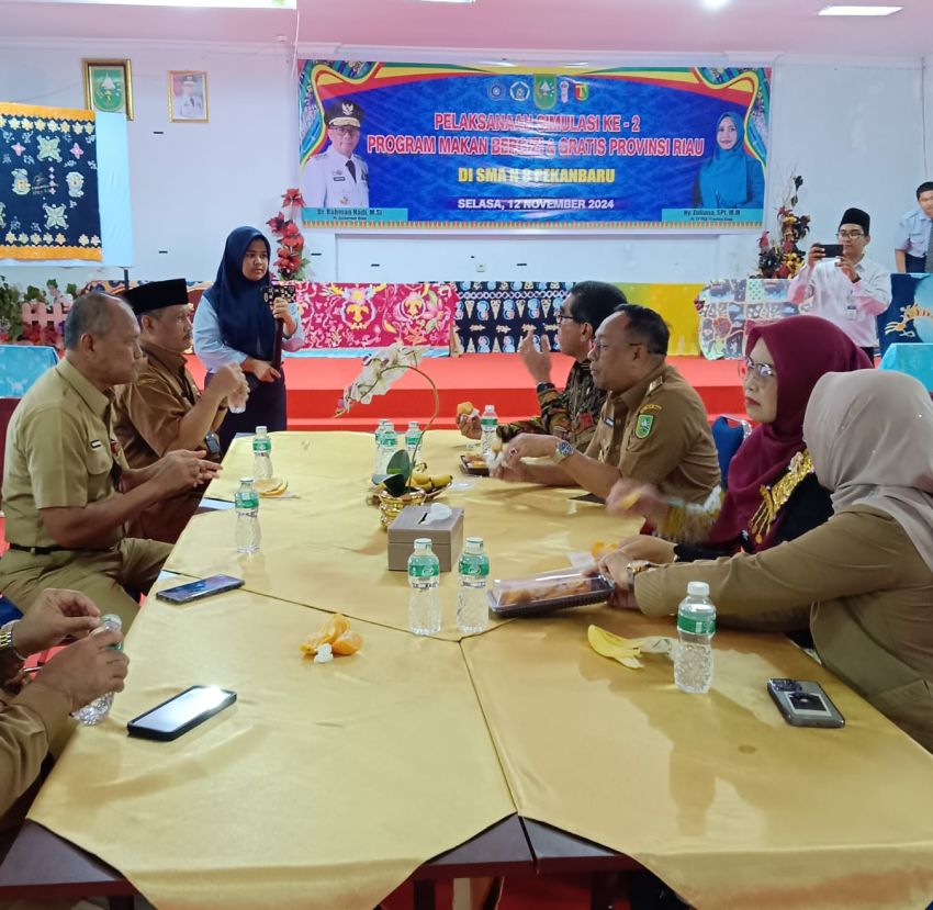 Pemprov Riau Kembali Laksanakan Simulasi Makan Siang Bergizi dan Gratis pada Sekolah Tingkat SMA/SMK