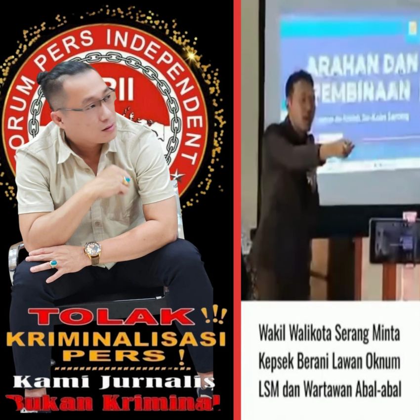 Wakil Ketua Presidium FPII Noven Saputera,S.H: Pernyataan Wakil Walikota Serang Bentuk Upaya Pembungkaman Kebebasan Pers
