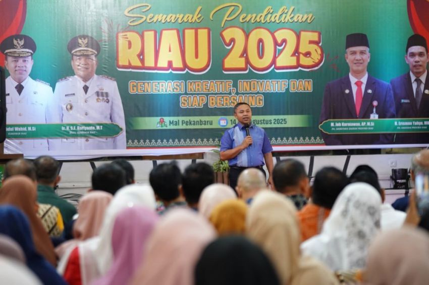 Semarak Pendidikan Provinsi Riau 2025, Gubri Ajak Elemen Pendidikan untuk Terus Mendorong Kreativitas dan Keterampilan Siswa