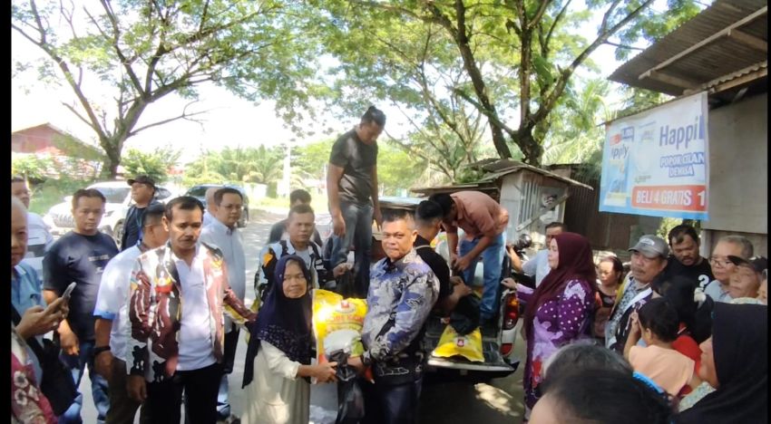DPD Ikatan Pemuda Karya (IPK) Provinsi Riau Gelar Bakti Sosial Berbagi Sembako