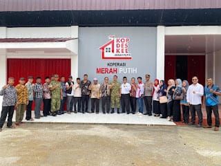 Pemkab Rohil Hadiri Peresmian 1.061 Koperasi Desa/Kelurahan Merah Putih oleh Presiden RI Secara Darin