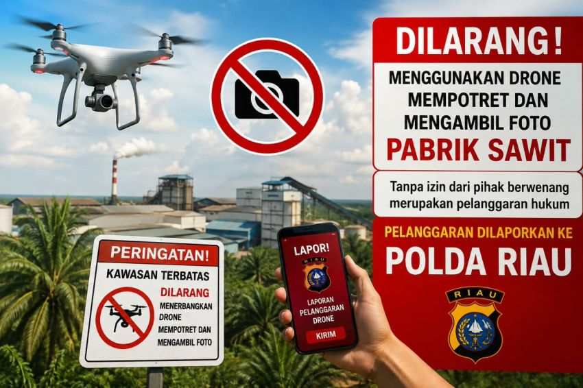 Terkait Dugaan Pemetaan Udara Tanpa Izin, Yayasan Riau Madani Dilaporkan ke Polda Riau